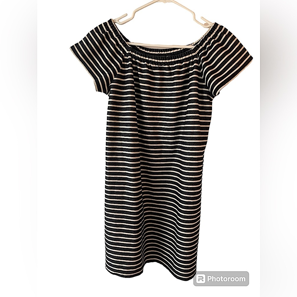 Madewell. Women’s Dress. Size Medium. Navy/White Stripe.